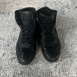 Black Gucci Hightop sneakers